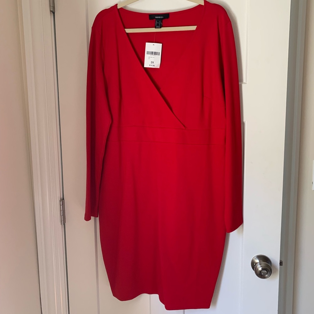 F21 Red bodycon dress NWT